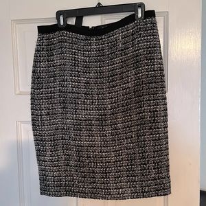 J.Crew wool tweed pencil skirt.